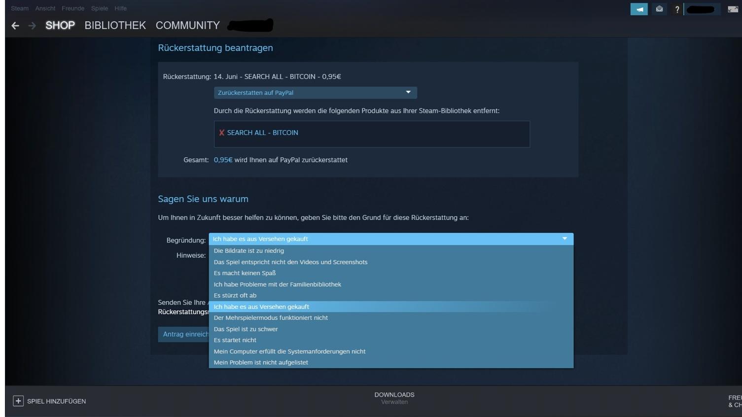 Steam: Spiel zurückgeben - geht das? - CHIP